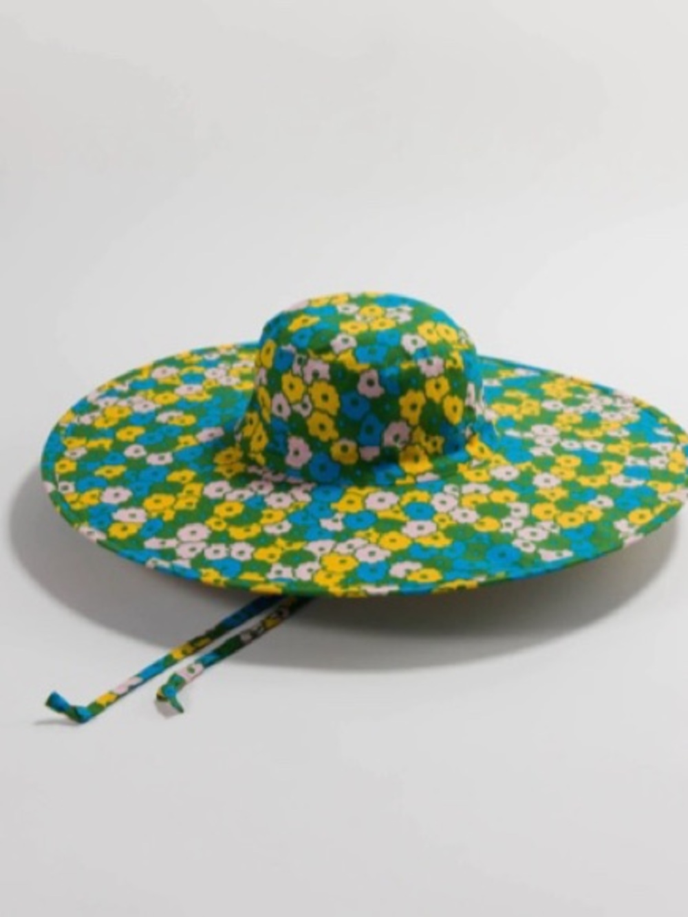 Packable Baggu Sun Hat in Flowerbed Print NWOT